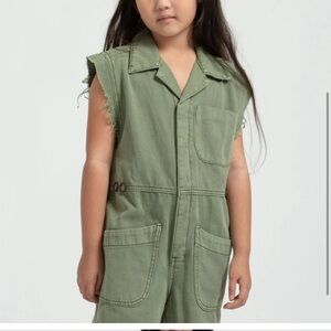 One Teaspoon KIDS SAFARI CAMP OVERALLS Size 5-6 KIDS $129 New!